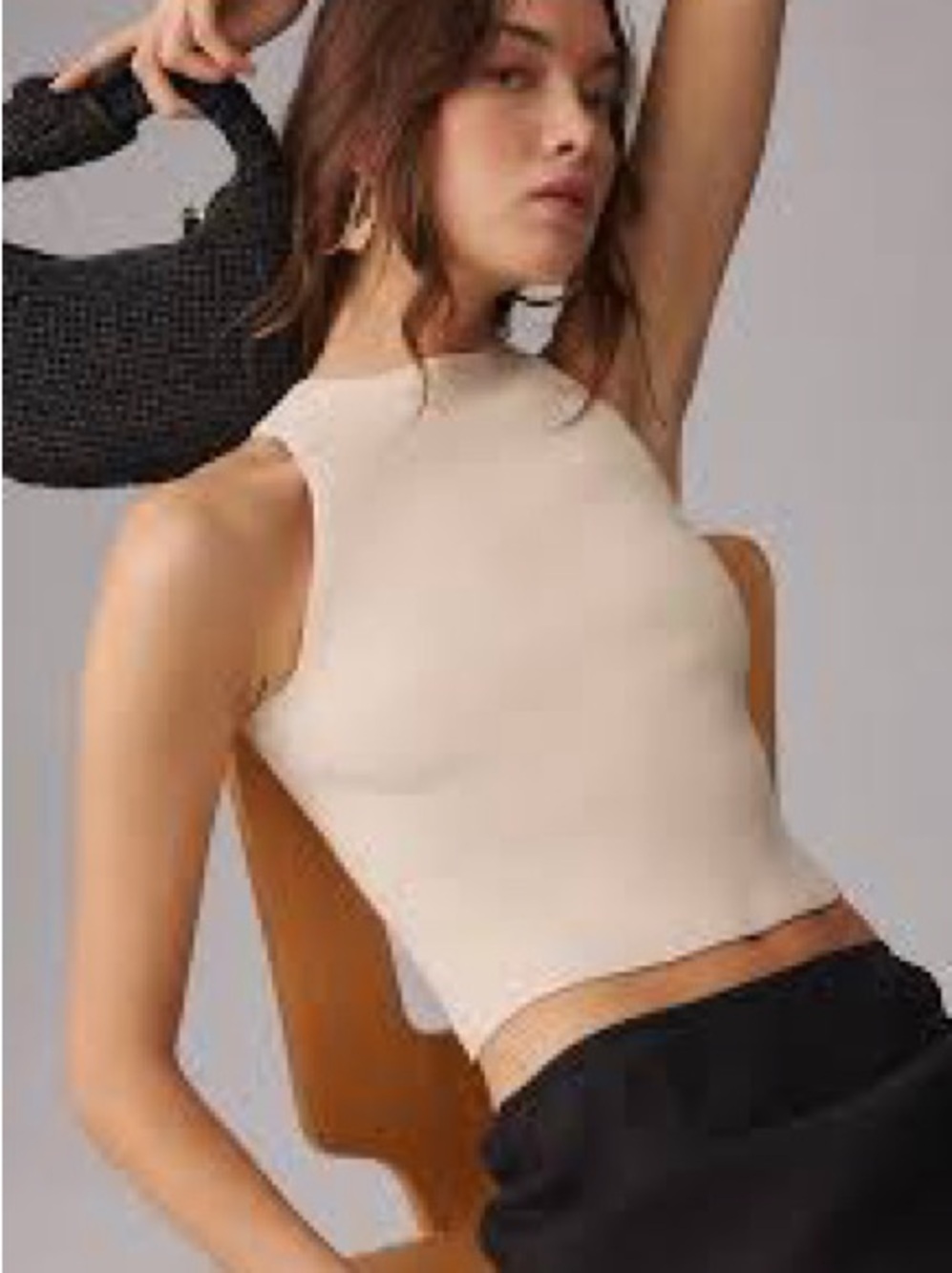 Reformation Off-White Ribbed Tank Top - Picture 3 of 6